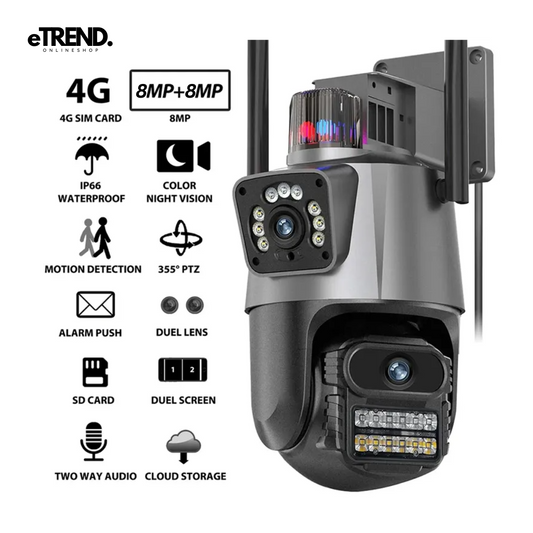 Kamera sa Ugrađenim Alarmom i Duplim Sočivom